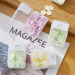 Portable Hand Wash Soap Papers Petal Tablets Travel Home Use Disposable
