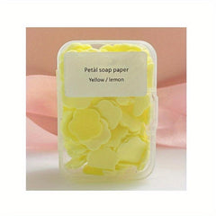 Portable Hand Wash Soap Papers Petal Tablets Travel Home Use Disposable
