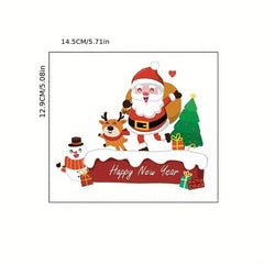 1PC Christmas Toilet Sticker Santa Claus Snowman Elk Switch Sticker