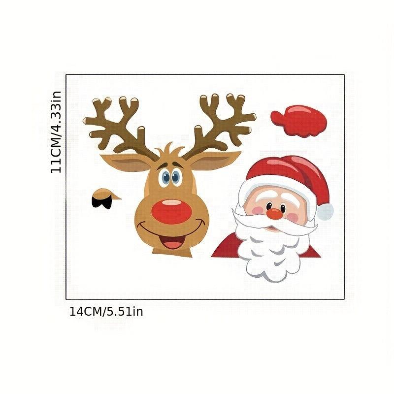 1PC Christmas Toilet Sticker Santa Claus Snowman Elk Switch Sticker