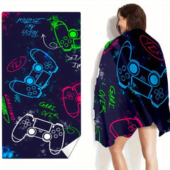 Microfiber Beach Towel for Gaming Enthusiasts - Quick Drying Towel