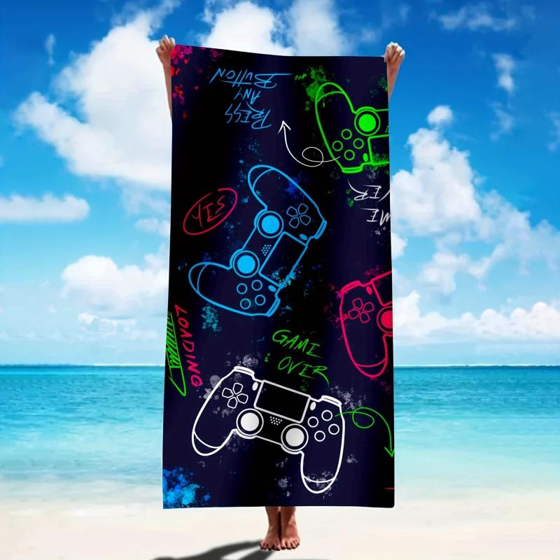 Microfiber Beach Towel for Gaming Enthusiasts - Quick Drying Towel