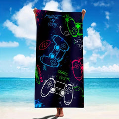Microfiber Beach Towel for Gaming Enthusiasts - Quick Drying Towel
