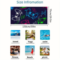 Microfiber Beach Towel for Gaming Enthusiasts - Quick Drying Towel