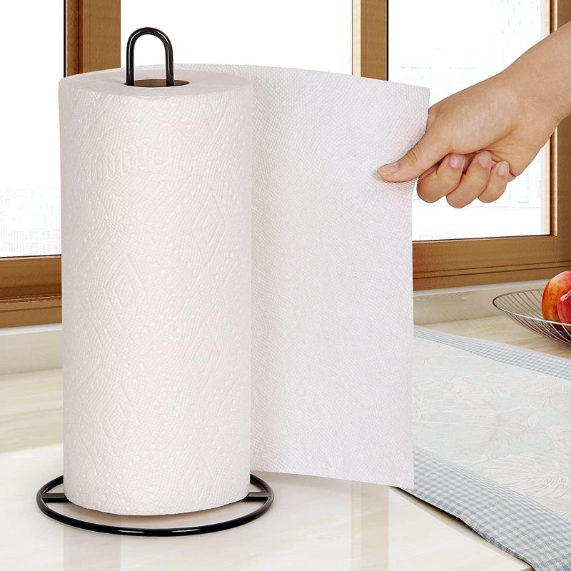 Metal Paper Towel Holder Kitchen Roll Paper Dispenser Home