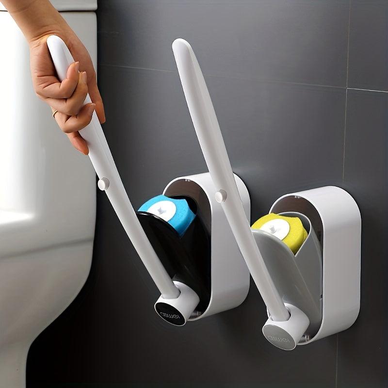 Toilet Brush Holder Set, Wall Mounted Bathroom Cleaning Tool