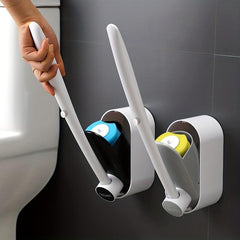 Toilet Brush Holder Set, Wall Mounted Bathroom Cleaning Tool
