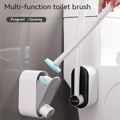 Toilet Brush Holder Set, Wall Mounted Bathroom Cleaning Tool