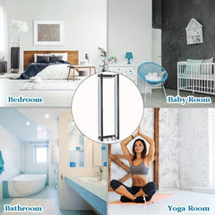 2 Pole Bathroom Wall Towel Rack Metal Bath Towel Storage