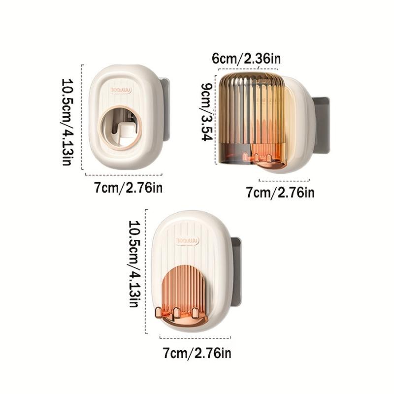 Automatic Toothpaste Dispenser & Holder Kit for Couples