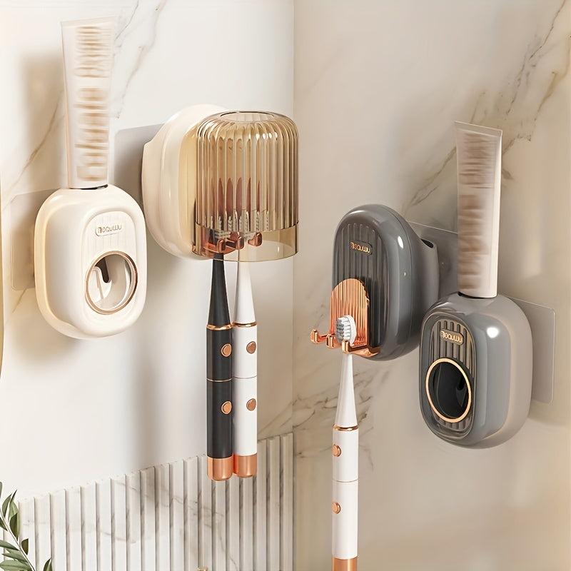 Automatic Toothpaste Dispenser & Holder Kit for Couples
