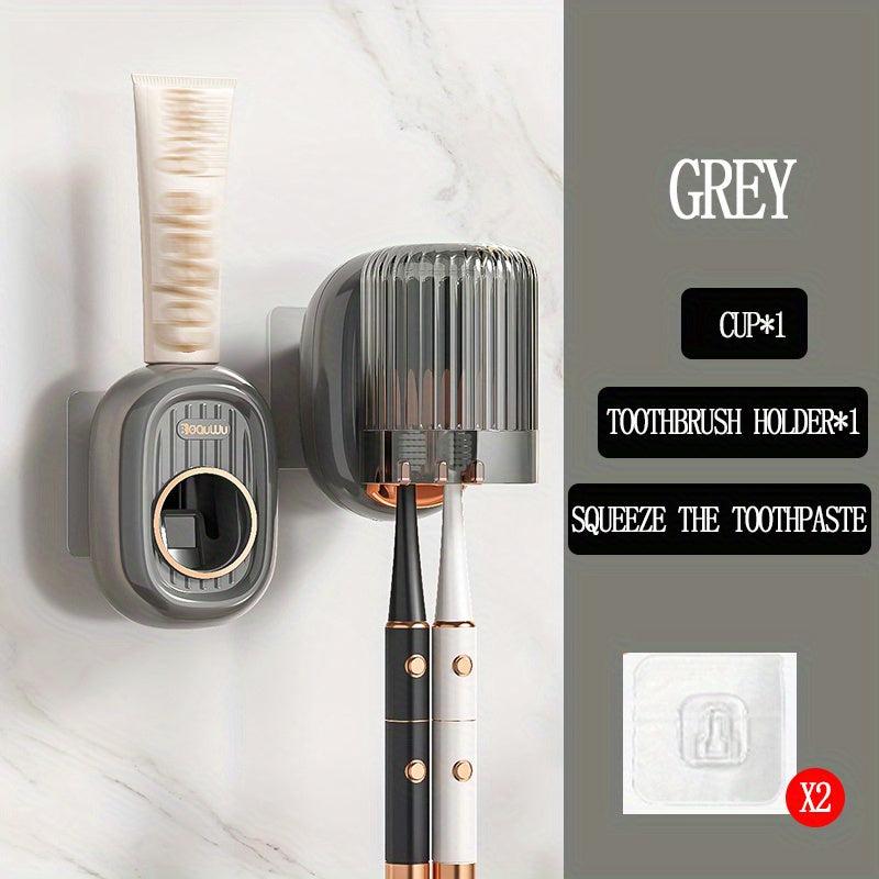 Automatic Toothpaste Dispenser & Holder Kit for Couples