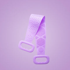 2pcs Silicone Bath Brush and Towel Set for Relaxing Back Massage and Scrubbing