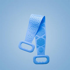 2pcs Silicone Bath Brush and Towel Set for Relaxing Back Massage and Scrubbing