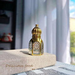 3 6 12ml Golden Glass Bottle Perfume Essential Bottle