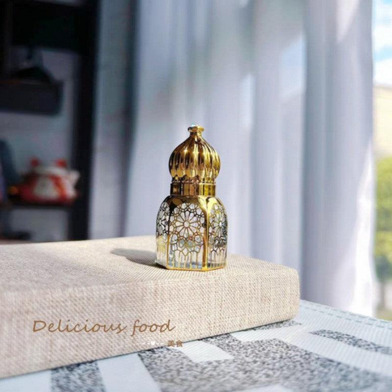 3 6 12ml Golden Glass Bottle Perfume Essential Bottle