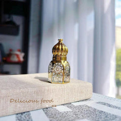 3 6 12ml Golden Glass Bottle Perfume Essential Bottle