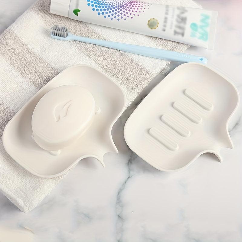 Self Draining Soap Holder Plastic Soap Box Bathroom Accessories