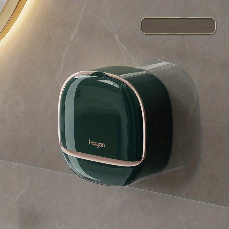 Wall Mounted Soap Box with Lid, Bathroom and Laundry Organizer