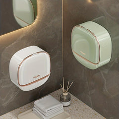 Wall Mounted Soap Box with Lid, Bathroom and Laundry Organizer