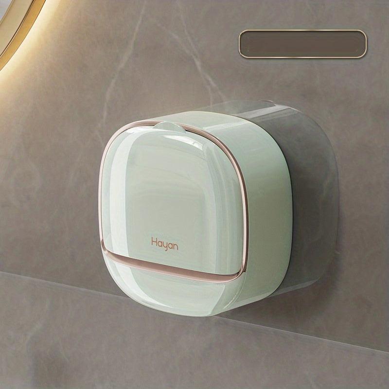 Wall Mounted Soap Box with Lid, Bathroom and Laundry Organizer