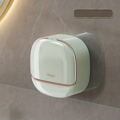 Wall Mounted Soap Box with Lid, Bathroom and Laundry Organizer