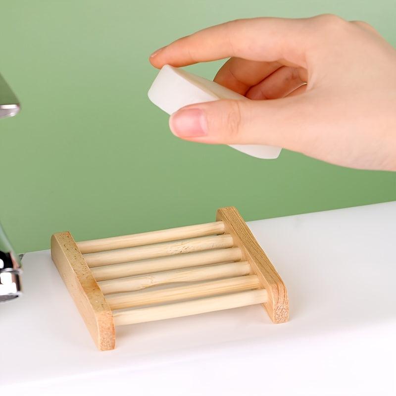 Wooden Soap Box Punch Soap Holder Soap Dish Drain Soap Tray Bathroom Accessories