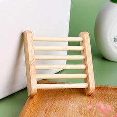 Wooden Soap Box Punch Soap Holder Soap Dish Drain Soap Tray Bathroom Accessories