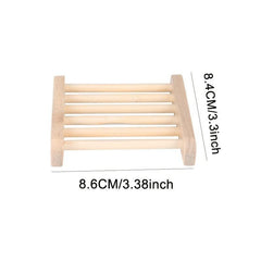 Wooden Soap Box Punch Soap Holder Soap Dish Drain Soap Tray Bathroom Accessories