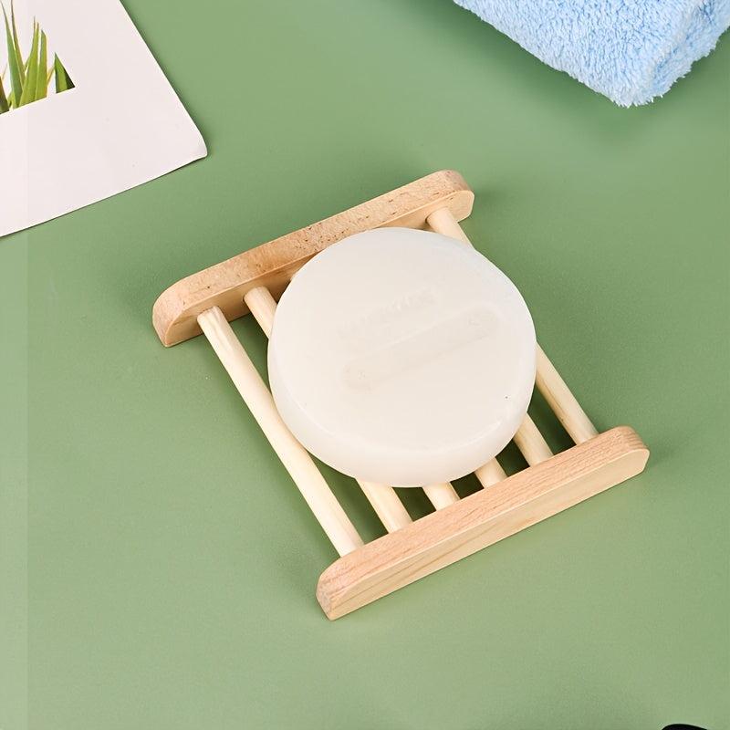 Wooden Soap Box Punch Soap Holder Soap Dish Drain Soap Tray Bathroom Accessories