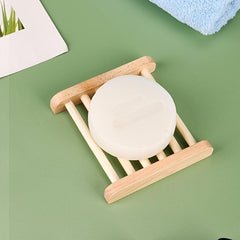 Wooden Soap Box Punch Soap Holder Soap Dish Drain Soap Tray Bathroom Accessories