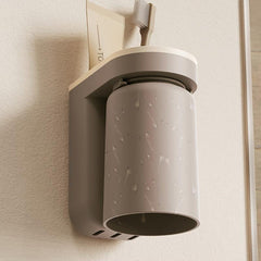 Wall Mounted Toothbrush Holder with Gargle Cup
