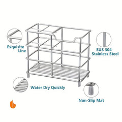 304 Stainless Steel Toothbrush Holder Bathroom Accessories Storage Box