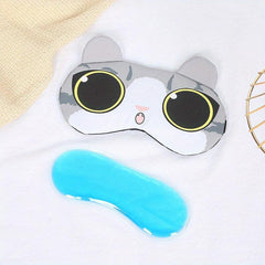 Cartoon Eye Mask Big Eye Pattern Shading Eye Mask Travel Essential