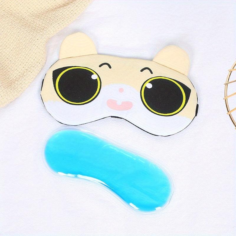Cartoon Eye Mask Big Eye Pattern Shading Eye Mask Travel Essential