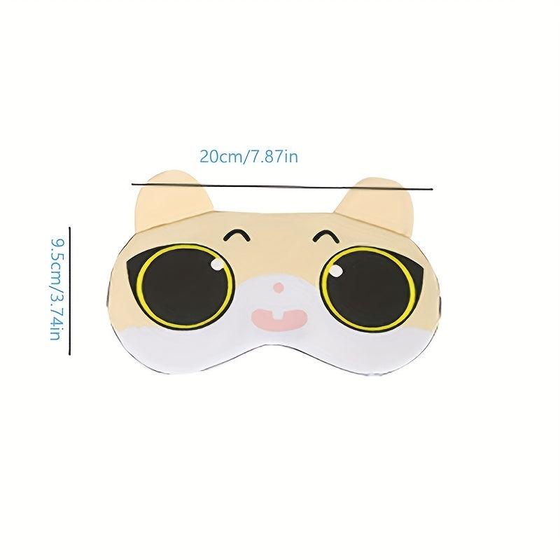 Cartoon Eye Mask Big Eye Pattern Shading Eye Mask Travel Essential