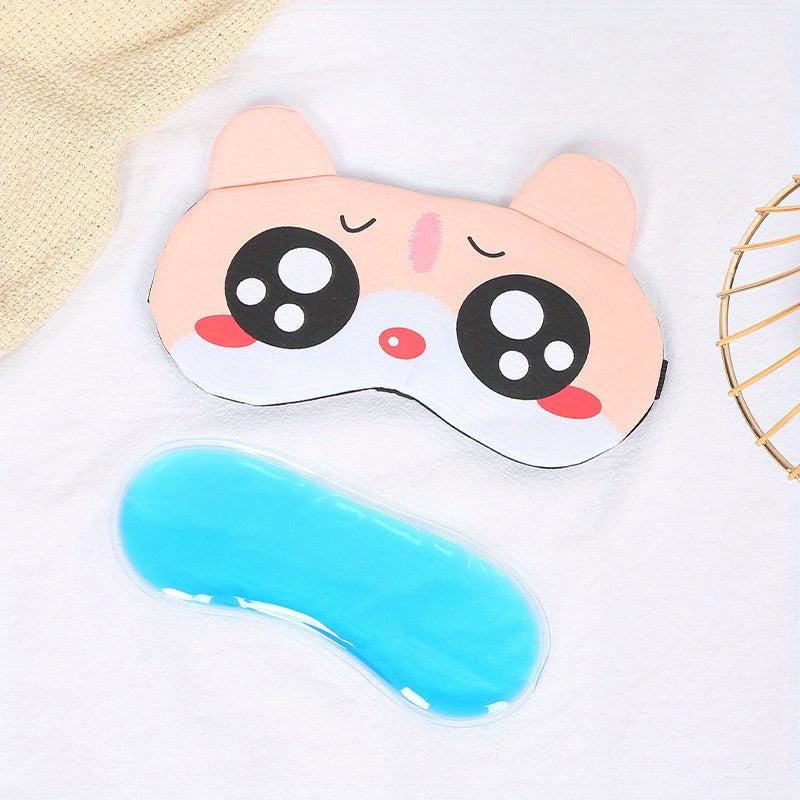 Cartoon Eye Mask Big Eye Pattern Shading Eye Mask Travel Essential