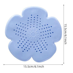 Shower Floor Drain Cover Hair Catcher Flower Shaped Filter for Bathroom