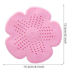 Shower Floor Drain Cover Hair Catcher Flower Shaped Filter for Bathroom