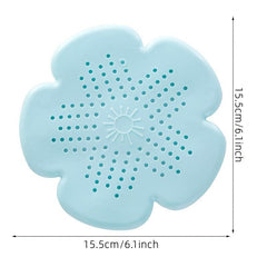 Shower Floor Drain Cover Hair Catcher Flower Shaped Filter for Bathroom