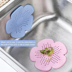 Shower Floor Drain Cover Hair Catcher Flower Shaped Filter for Bathroom