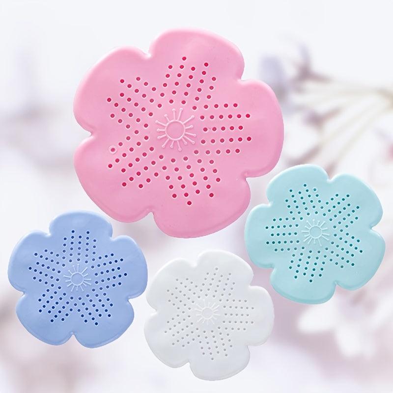 Shower Floor Drain Cover Hair Catcher Flower Shaped Filter for Bathroom
