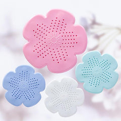 Shower Floor Drain Cover Hair Catcher Flower Shaped Filter for Bathroom