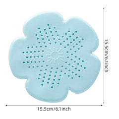 Shower Floor Drain Cover Hair Catcher Flower Shaped Filter for Bathroom