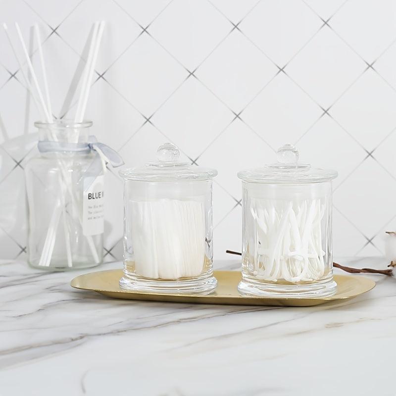 Bathroom Storage Jars Set with Lids - Apothecary Can