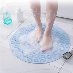 Round Bathroom Non Slip Mat Quick Drying Suction Cup Floor Mat