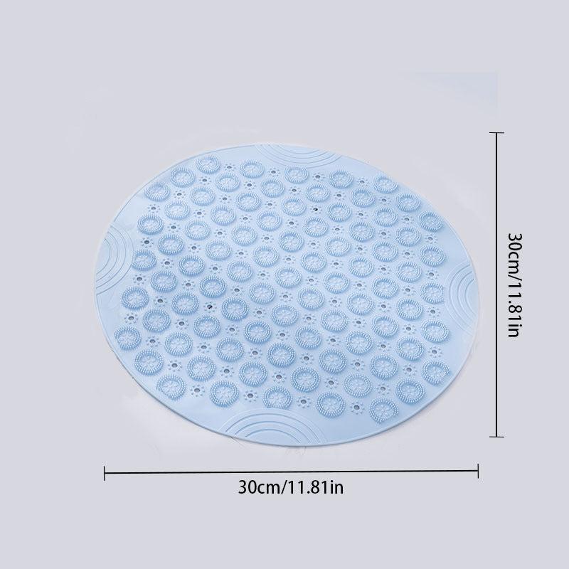 Round Bathroom Non Slip Mat Quick Drying Suction Cup Floor Mat