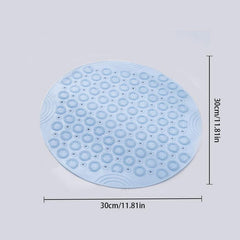 Round Bathroom Non Slip Mat Quick Drying Suction Cup Floor Mat