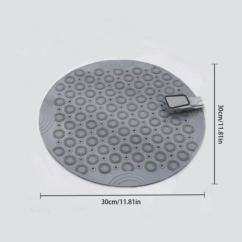 Round Bathroom Non Slip Mat Quick Drying Suction Cup Floor Mat