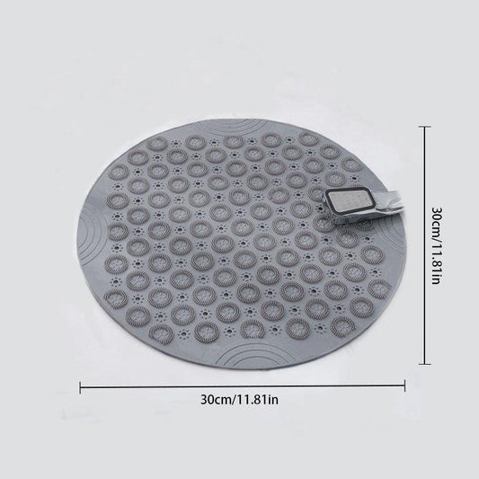Round Bathroom Non Slip Mat Quick Drying Suction Cup Floor Mat
